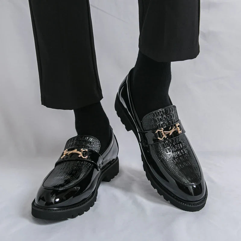 Arthur Patent Chain Loafers