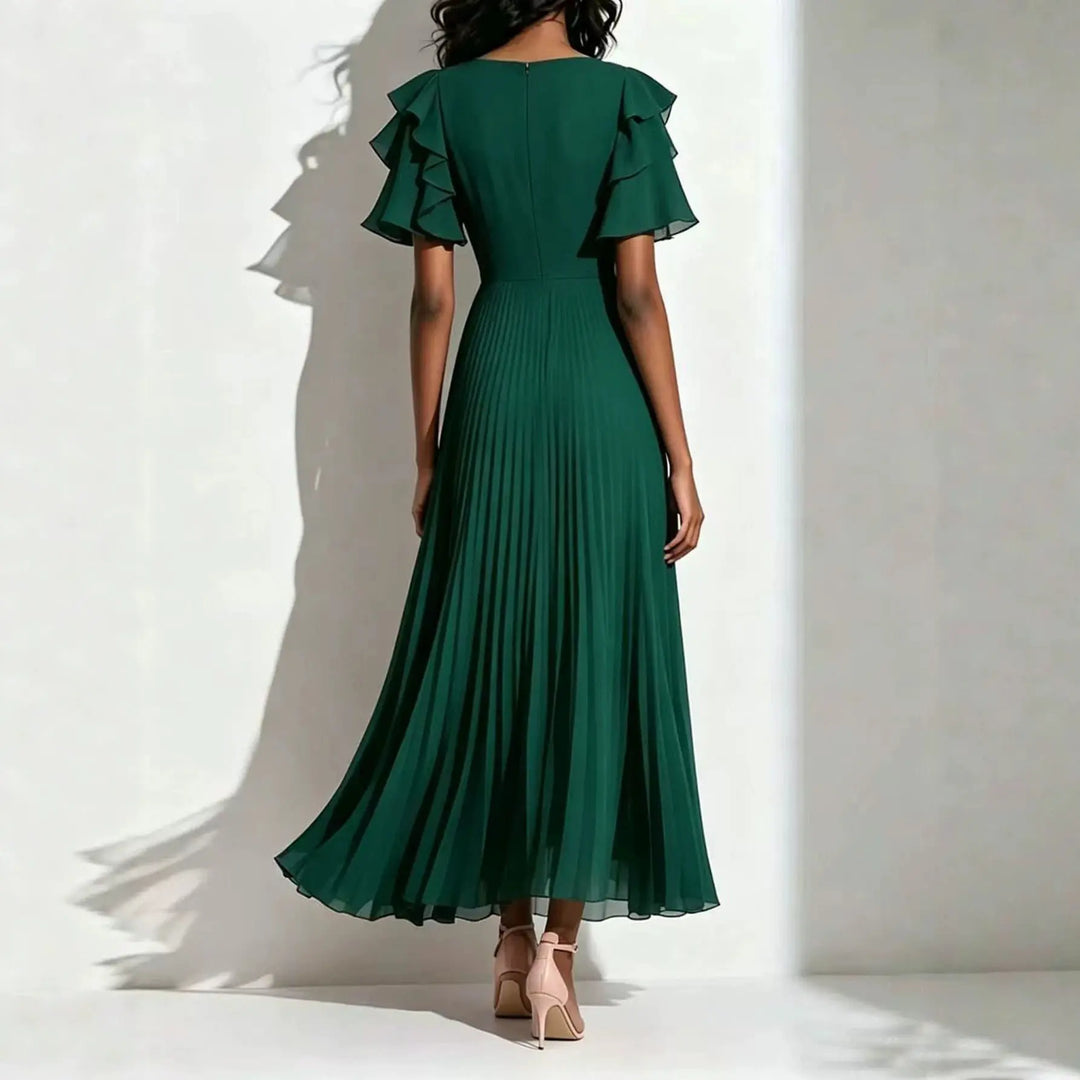 Marguerite Pleated Maxi Dress