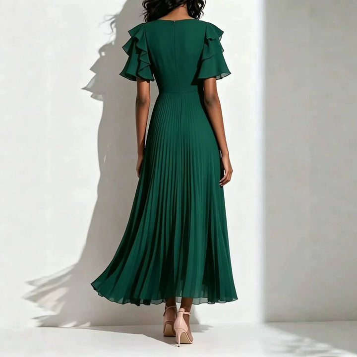 Marguerite Pleated Maxi Dress