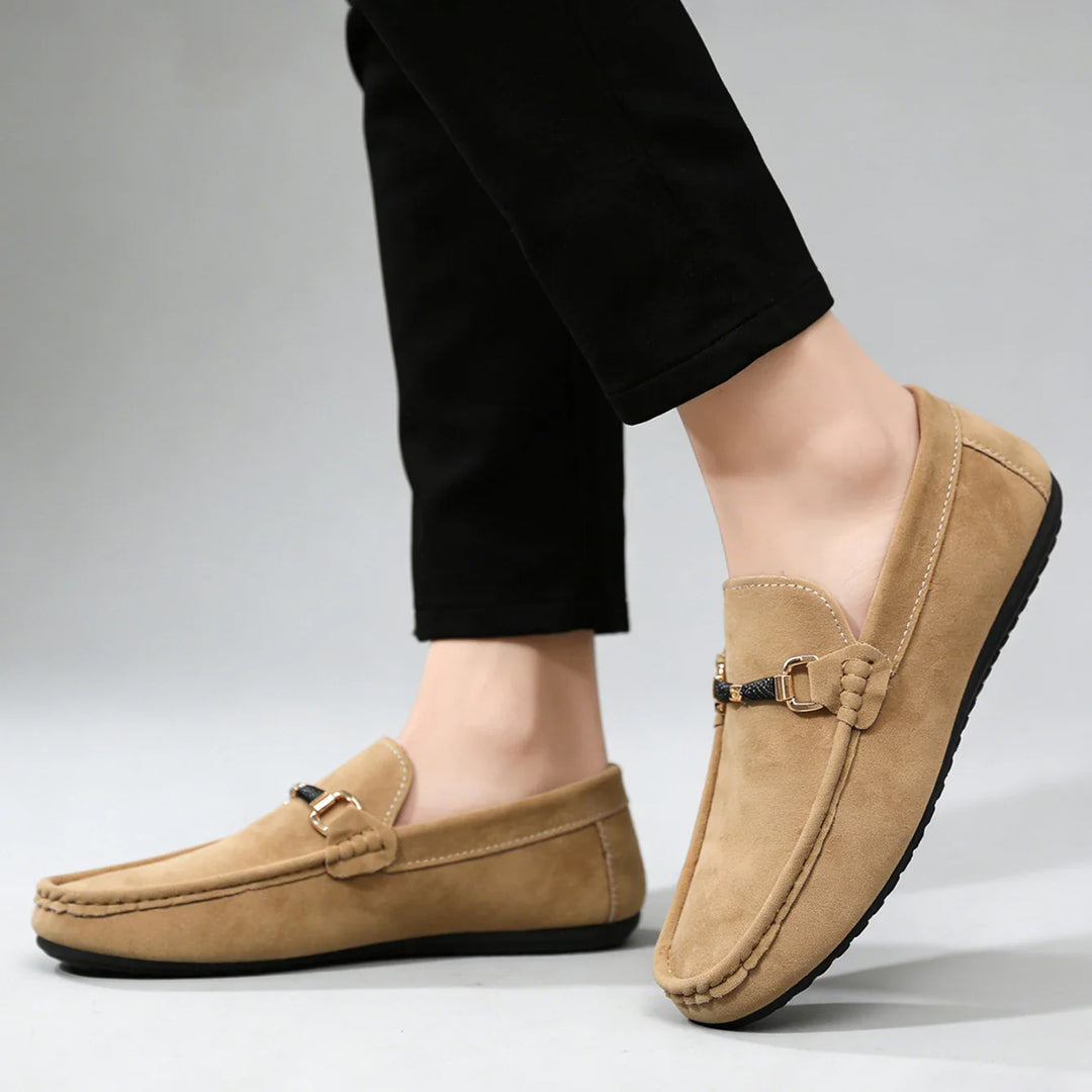 Alberto Suede Slip On Loafers