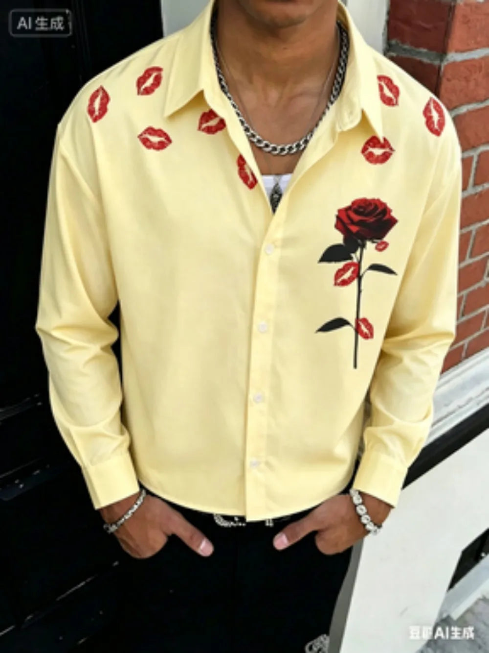 Aaron Graphic Button Front Shirt