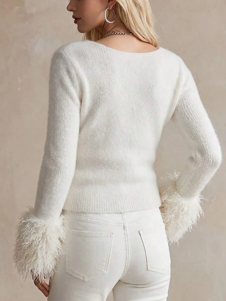 Fiora Shaggy Cuff Sweater