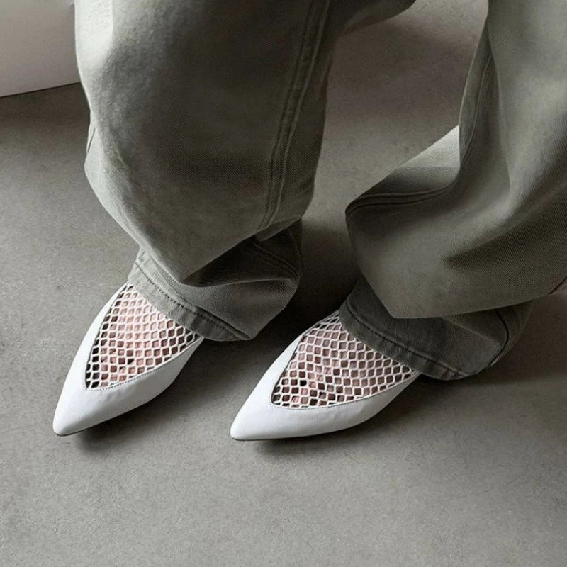 Kayla Pointed Toe Mesh Flats