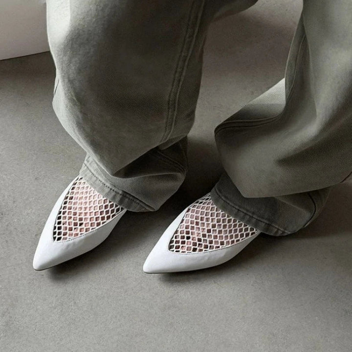 Kayla Pointed Toe Mesh Flats