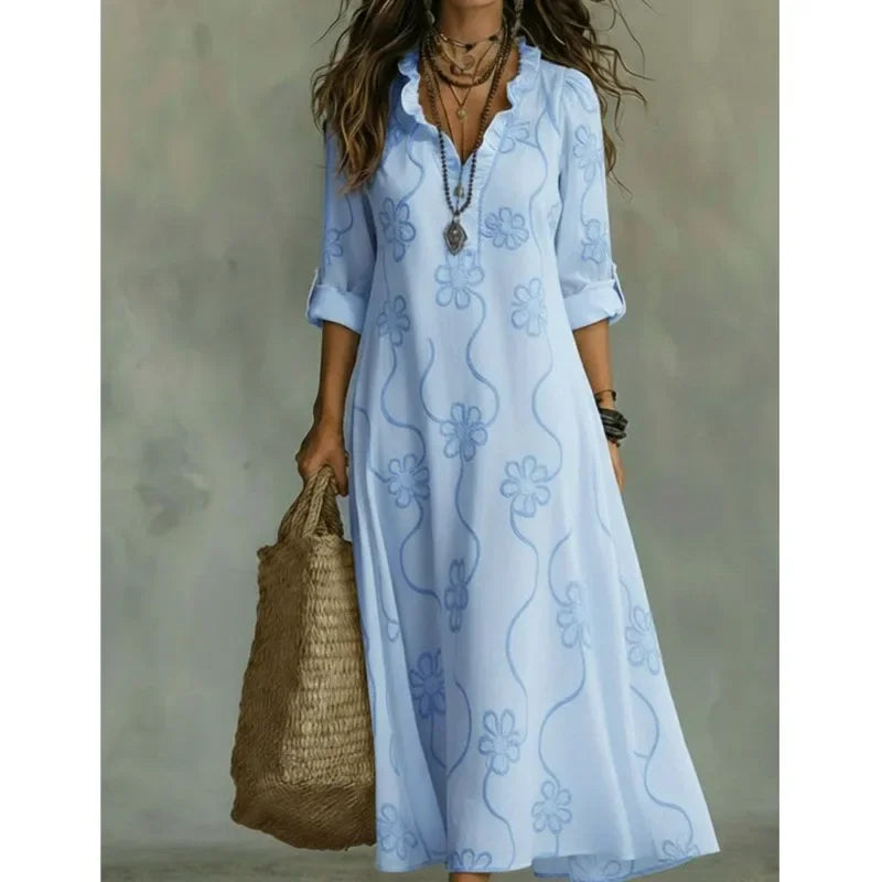 Lavinia Floral Print Long Sundress