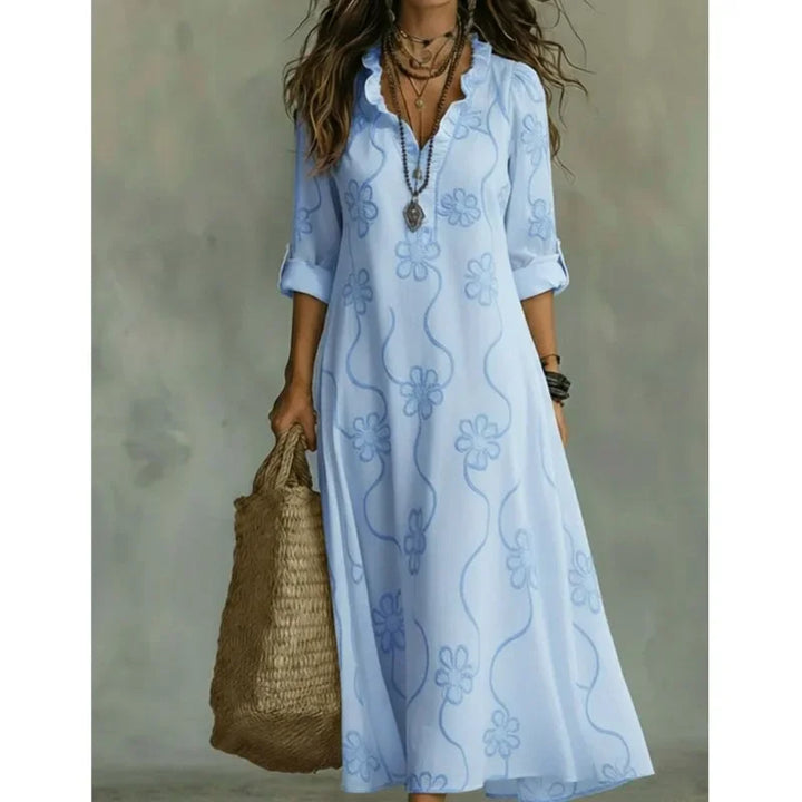 Lavinia Floral Print Long Sundress