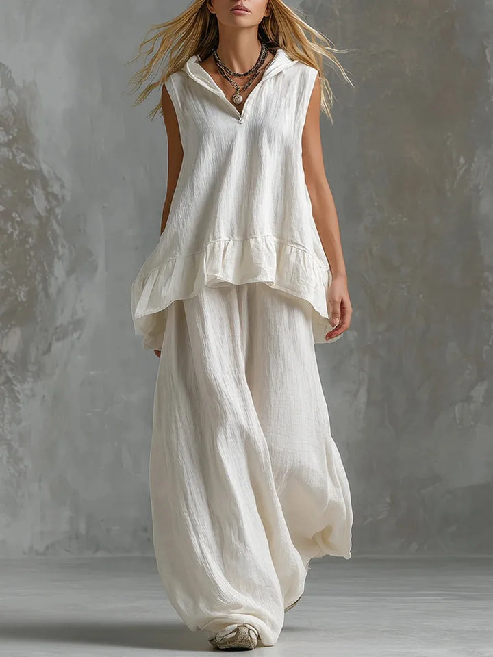 Nerissa Ruffle Pants Set
