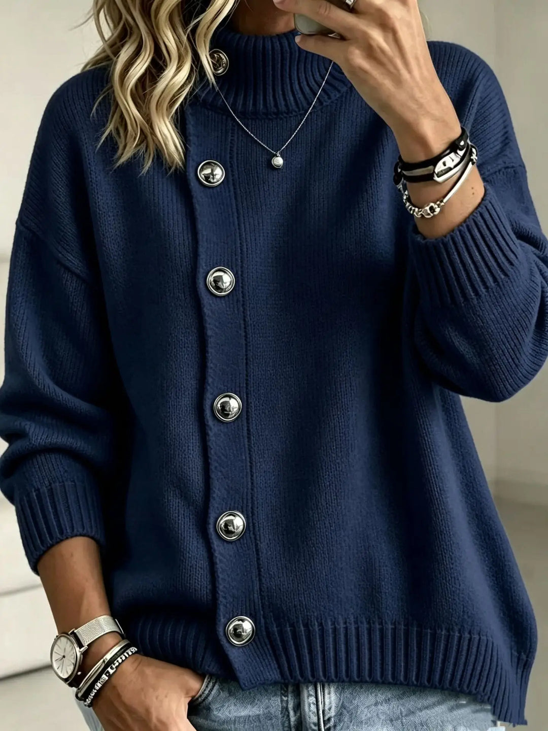 Miriam Button Front Sweater