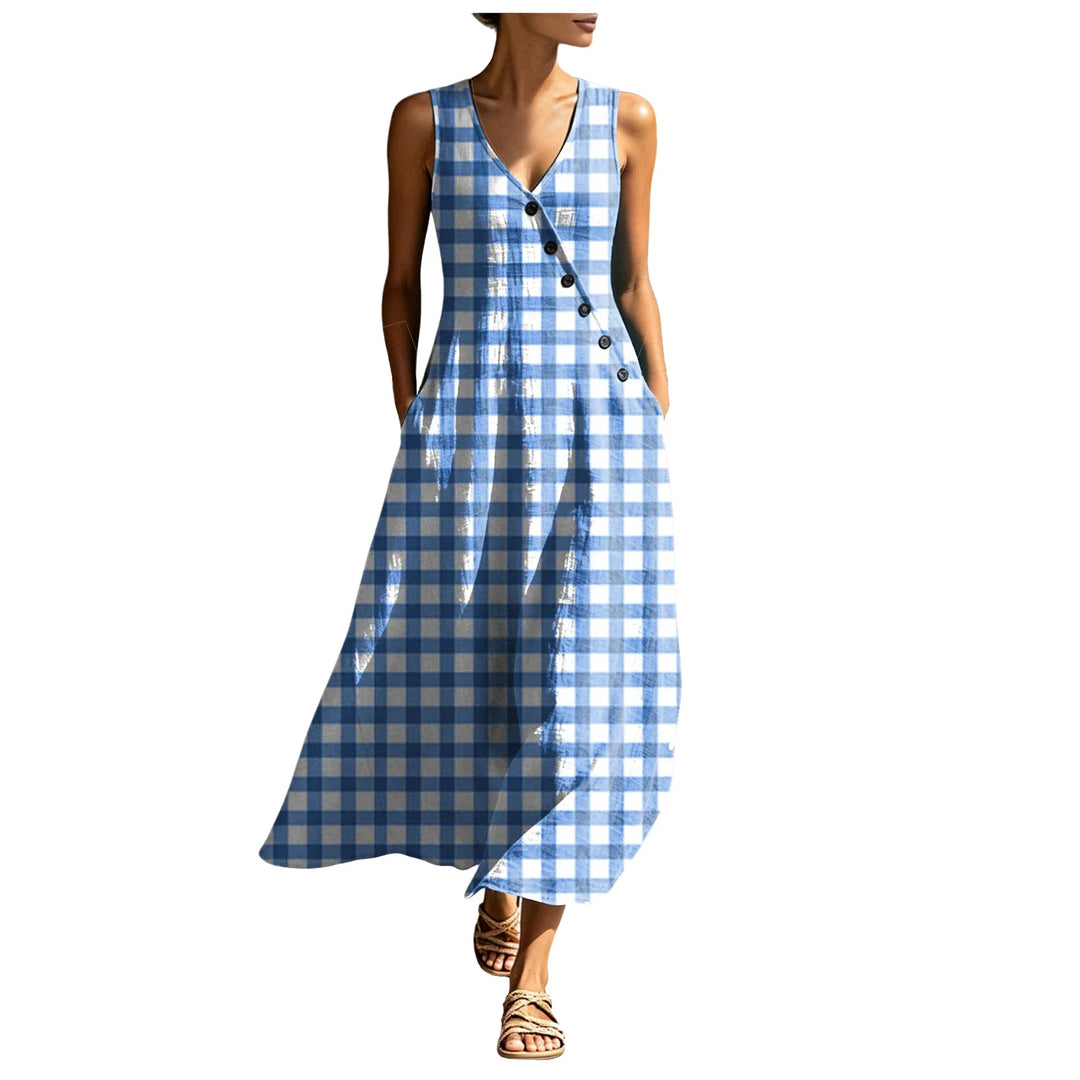Sophronia Sleeveless Beach Maxi Dress