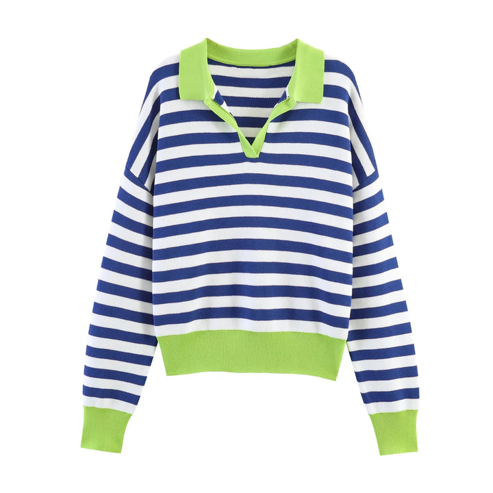 Theodora Johnny Collar Polo Sweater