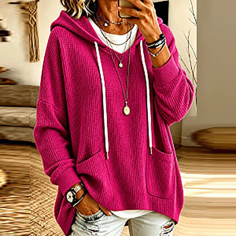 Sadona Waffle Pullover Hoodie