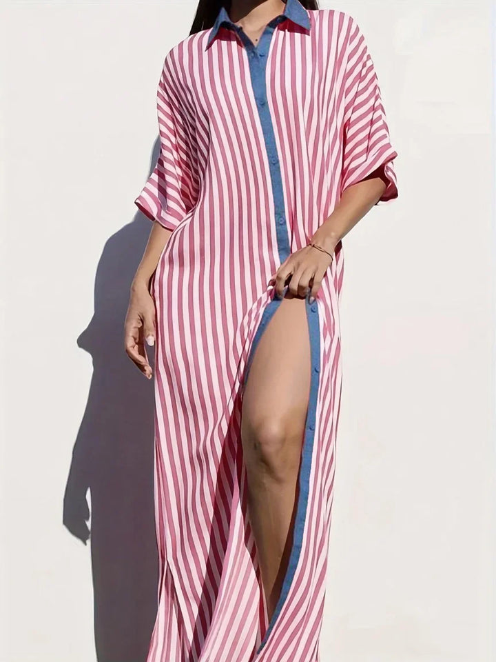 Pamela Stripe Maxi Dress