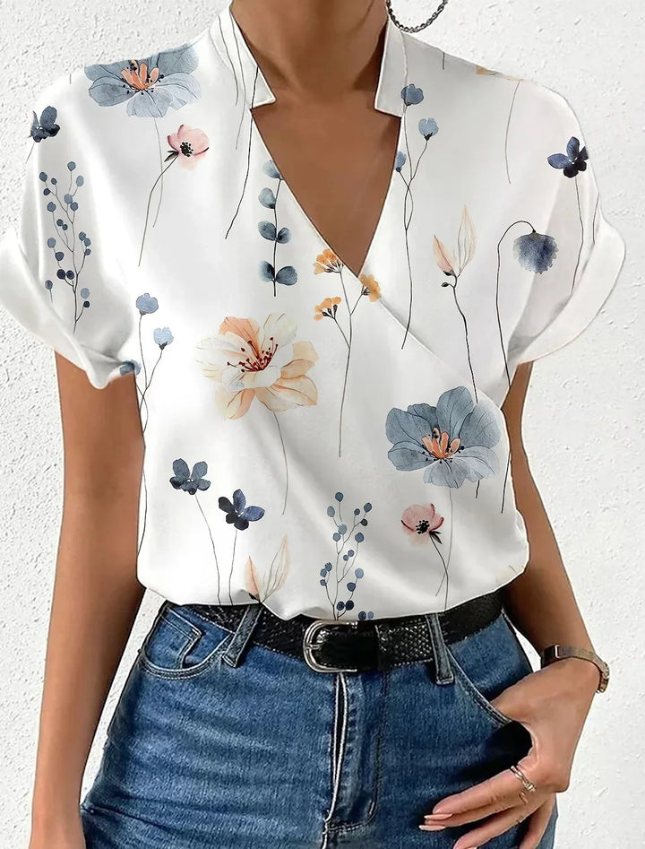 Sammy Floral Wrap Blouse
