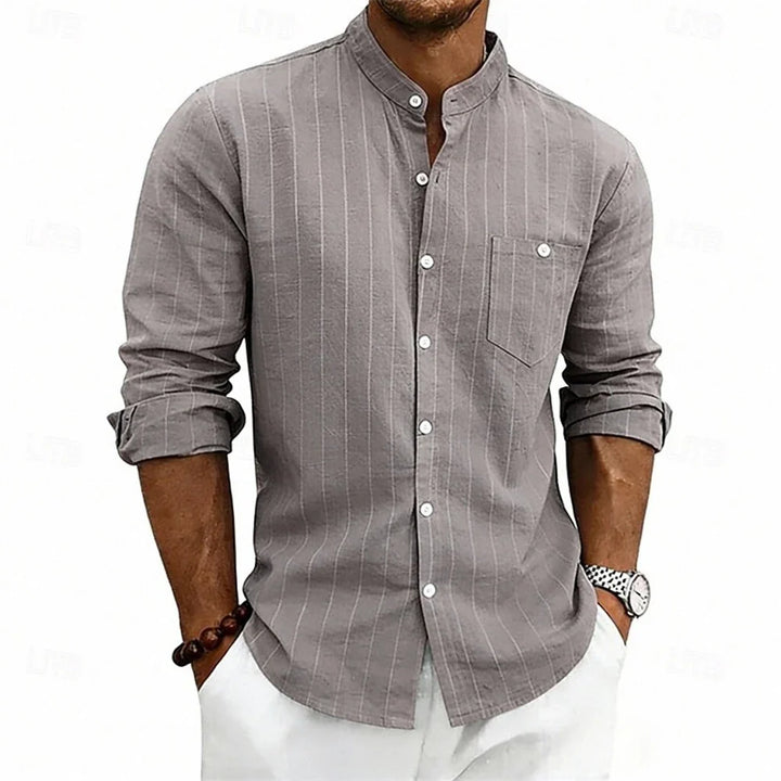 Grayson Breathable Striped Linen Shirt