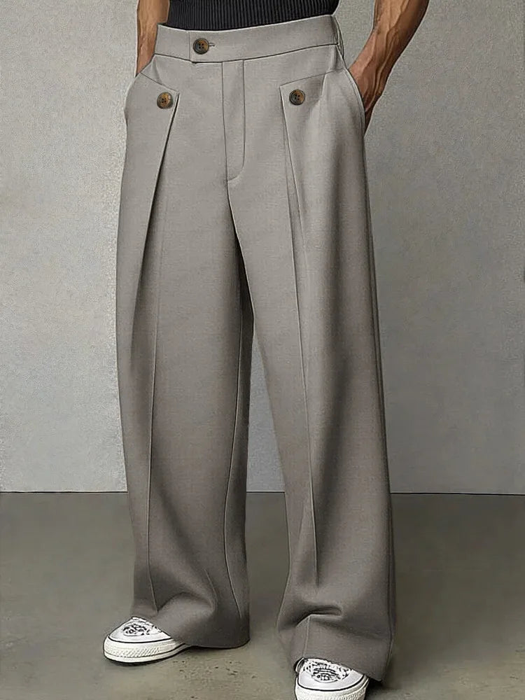 Mathias Button Tab Trousers