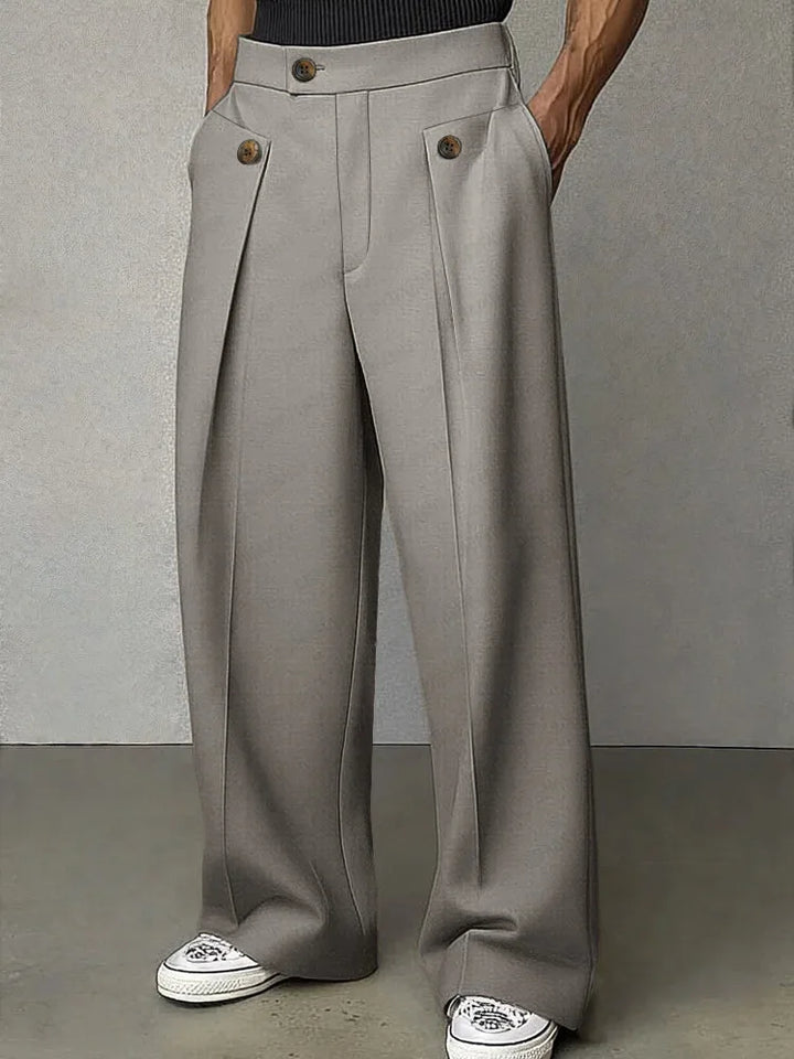 Mathias Button Tab Trousers