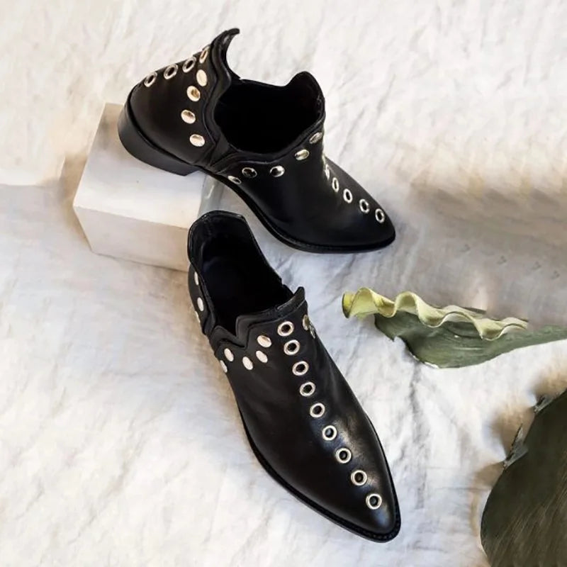 Zelie Stud Pointed Ankle Boot