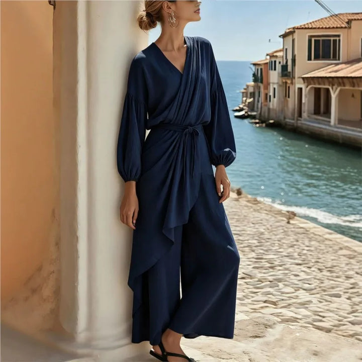 Marcelline Wrap Front Jumpsuit