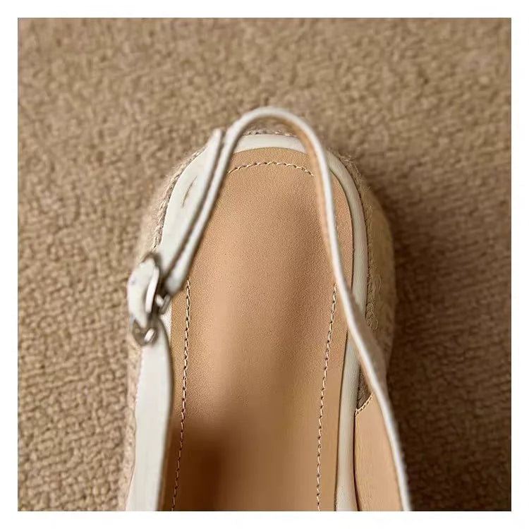 Macy Open Toe Espadrille Wedges