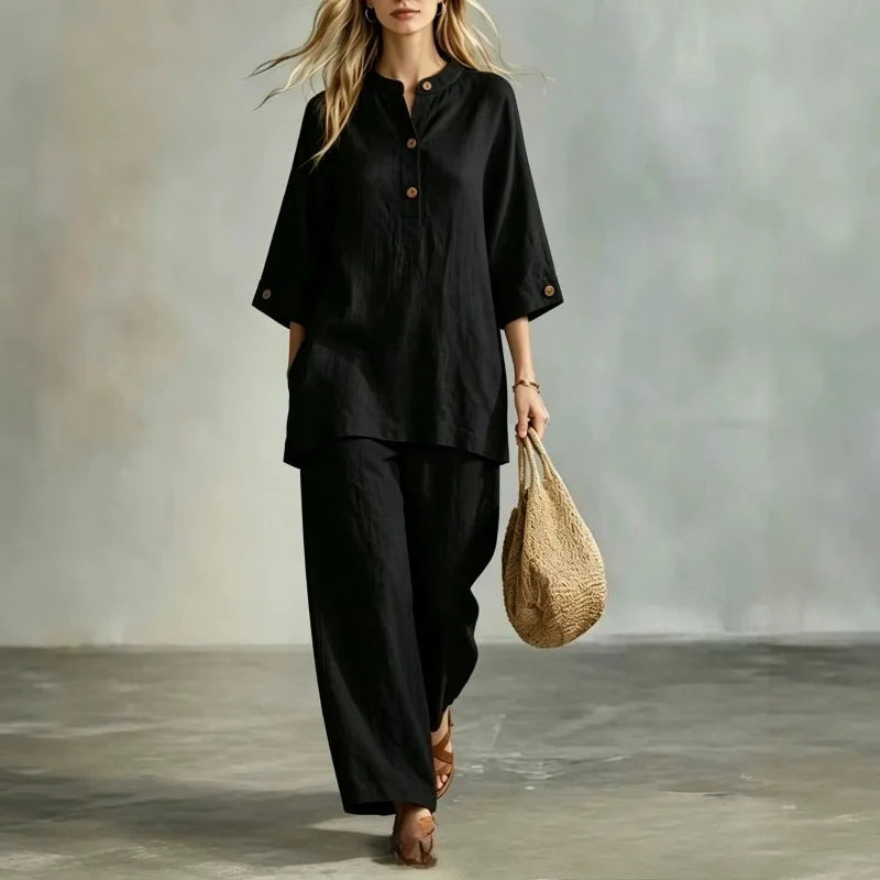 Liorael Loose Fit Everyday Two Piece Set