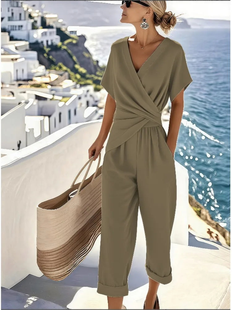 Davenor Wrap Front Two Piece Set