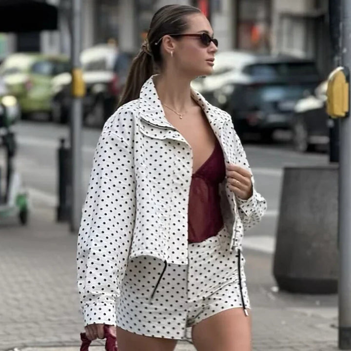 Darlene Cropped Bomber Jacket