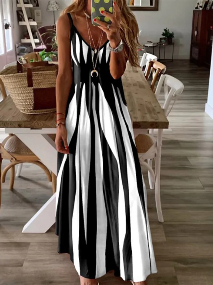 Matilda Relaxed Striped Maxi Dress
