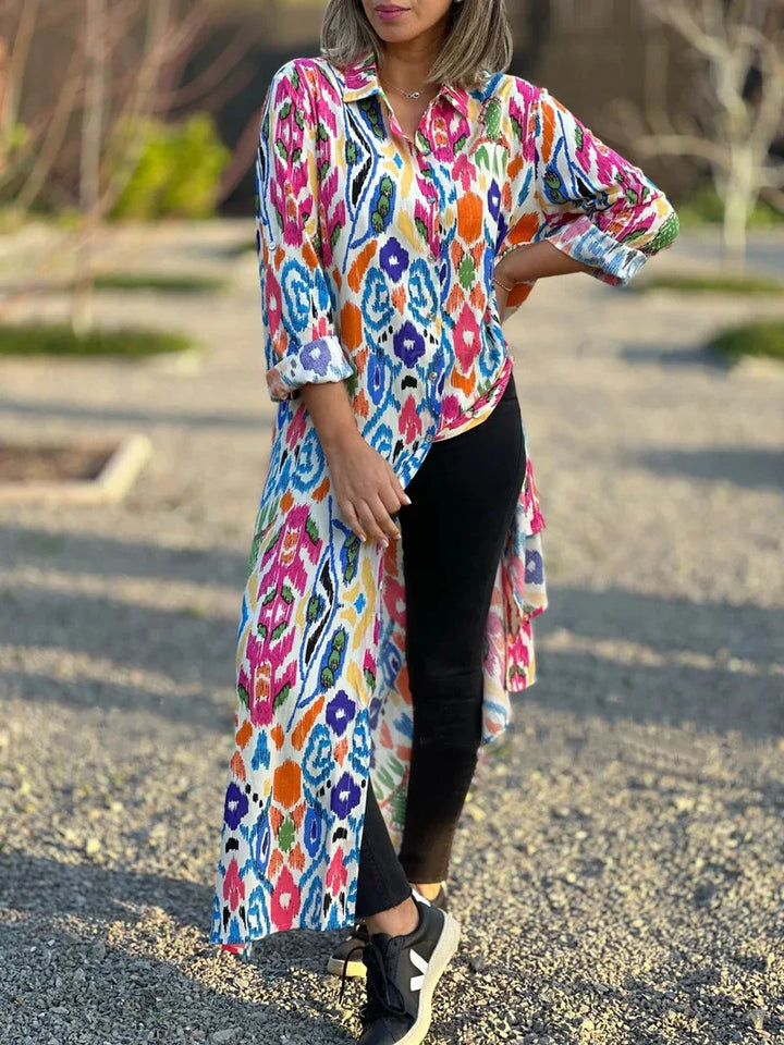 Avaline Relaxed Bohemian Maxi Dress