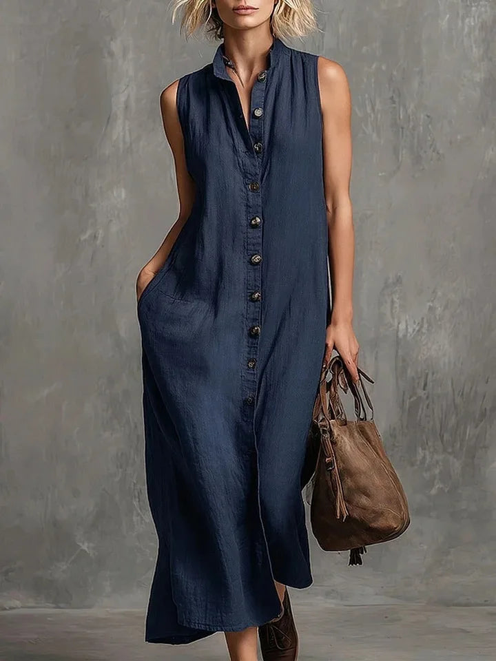 Anouk Relaxed Linen Maxi Dress