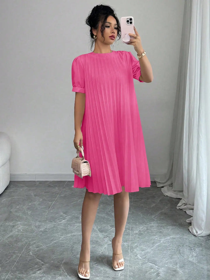 Cindy Pleated Midi Dress