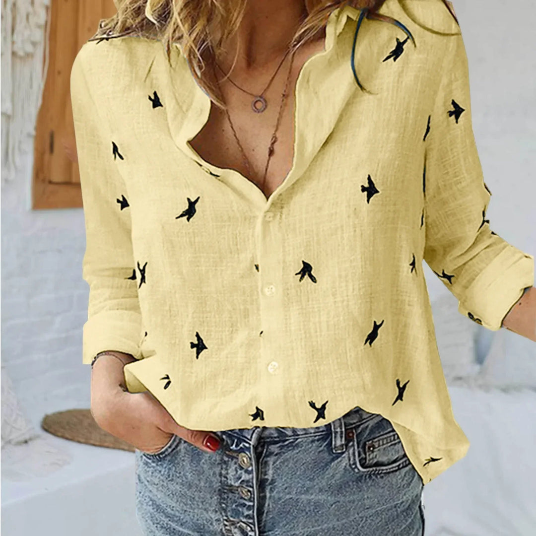 Annelie Printed Button Shirt