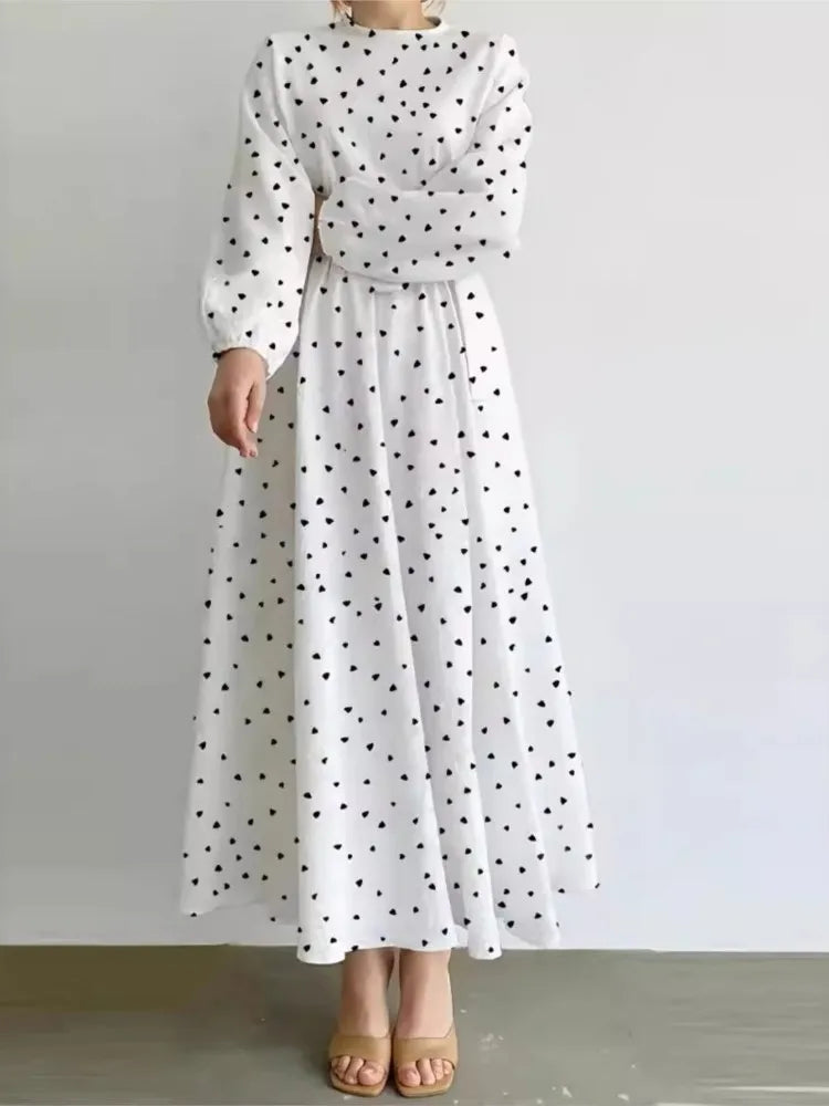 Mya  Polka Dot Maxi Dress