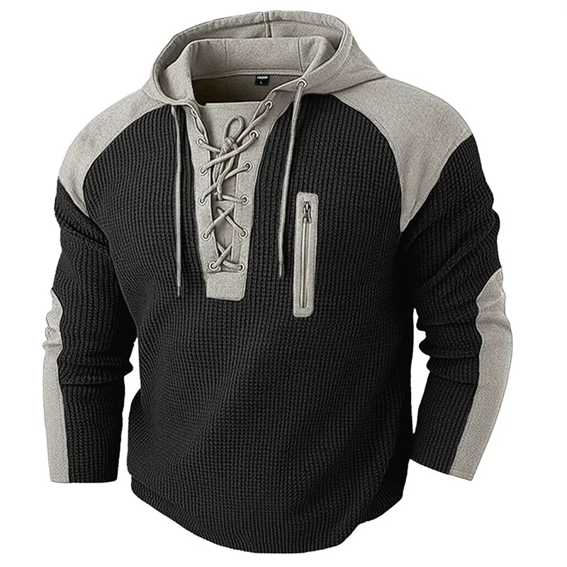 Torvald Lace Up Hoodie