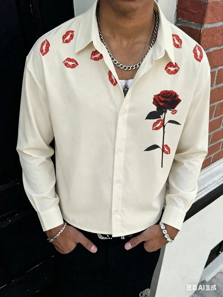 Aaron Graphic Button Front Shirt