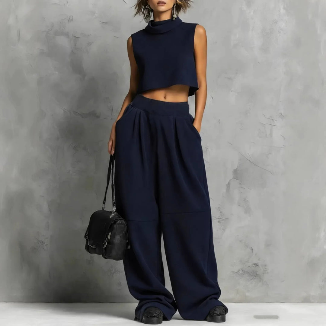 Valentina Crop Top & Trouser Set