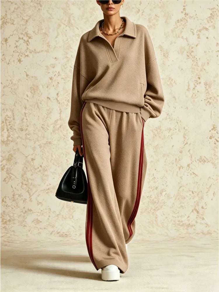 Amoret Contrast Stripe Travel Set
