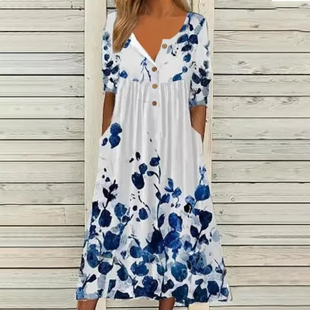 Cadence Floral Print Maxi Dress