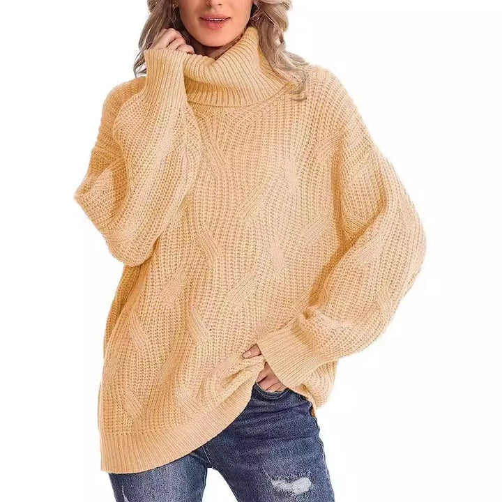 Sylvie Cable Knit Turtleneck Sweater