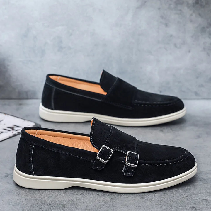 Lugano Orthopedic Double Buckle Loafers