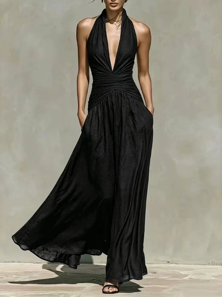 Camille Ruched Waist Maxi Dress