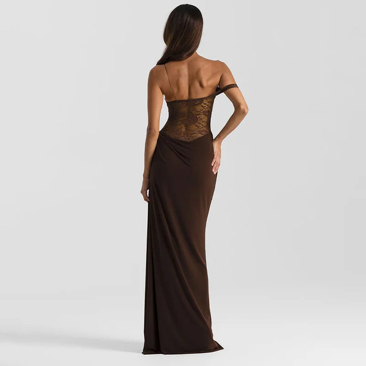 Lizbeth Lace Evening Gown Maxi Dress