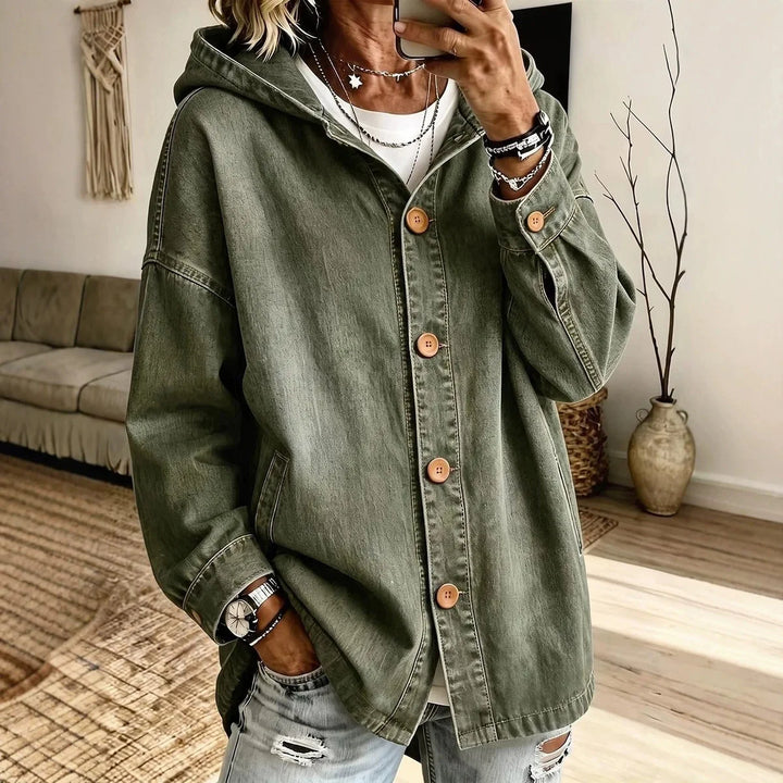 Aveline Hooded Denim Jacket