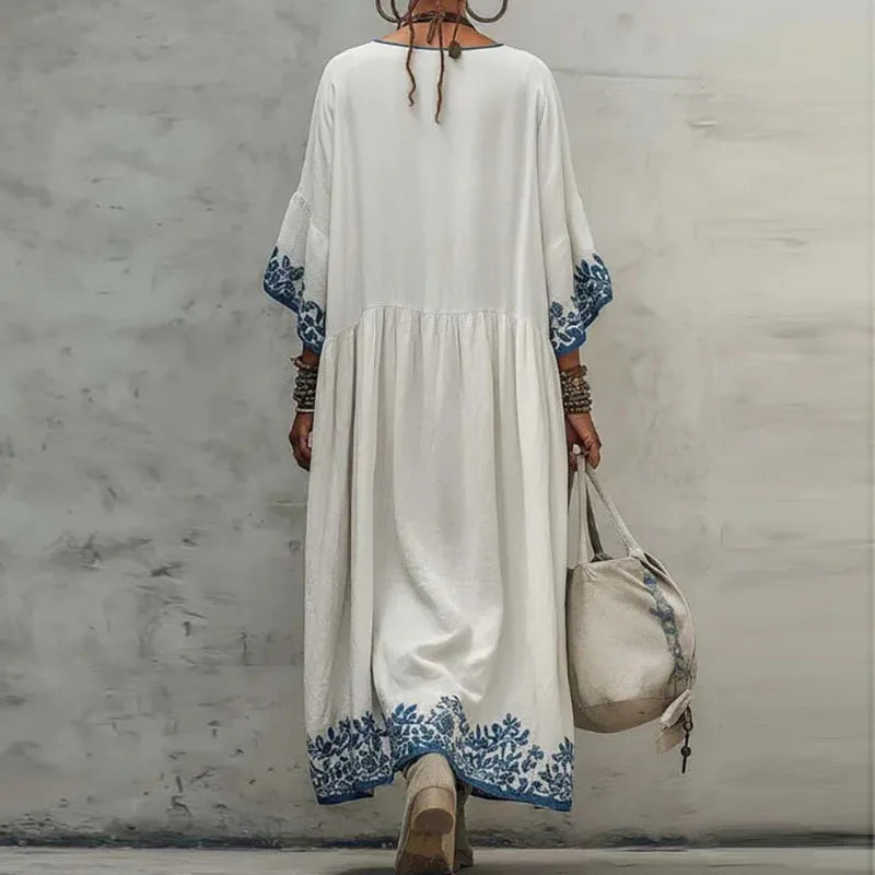 Julia Embroidered Kaftan Dress