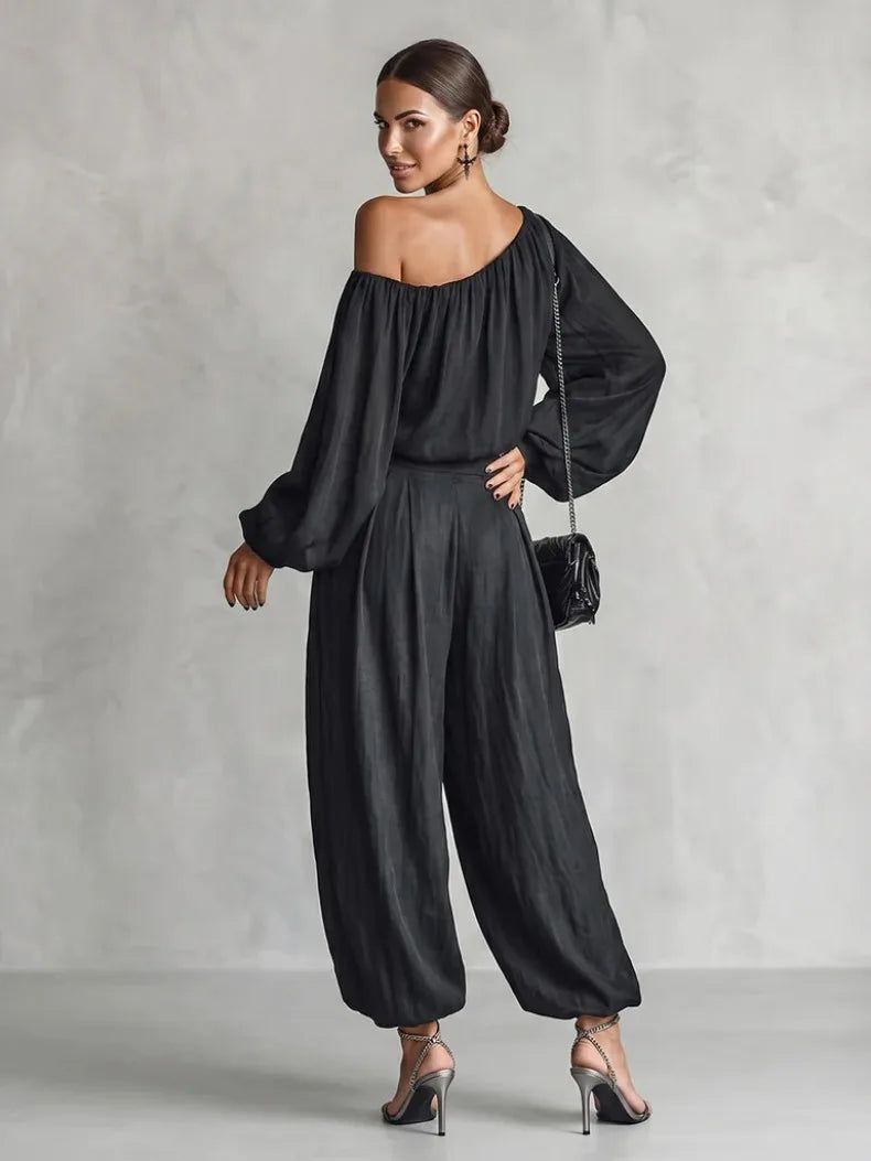 Rebecca Off Shoulder Trouser Set