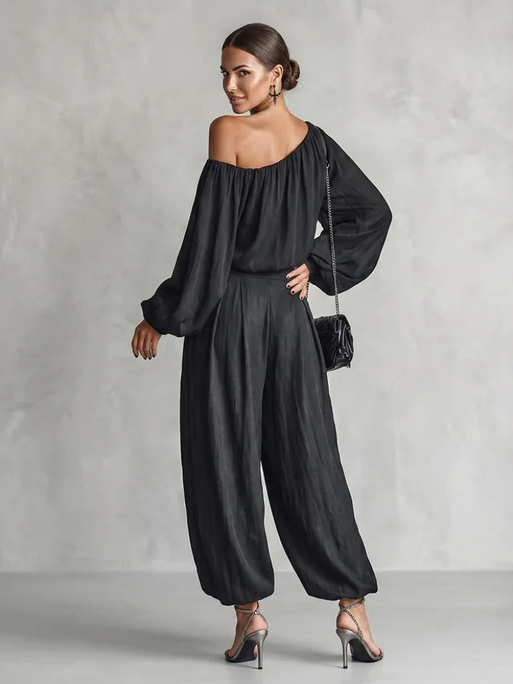 Rebecca Off Shoulder Trouser Set