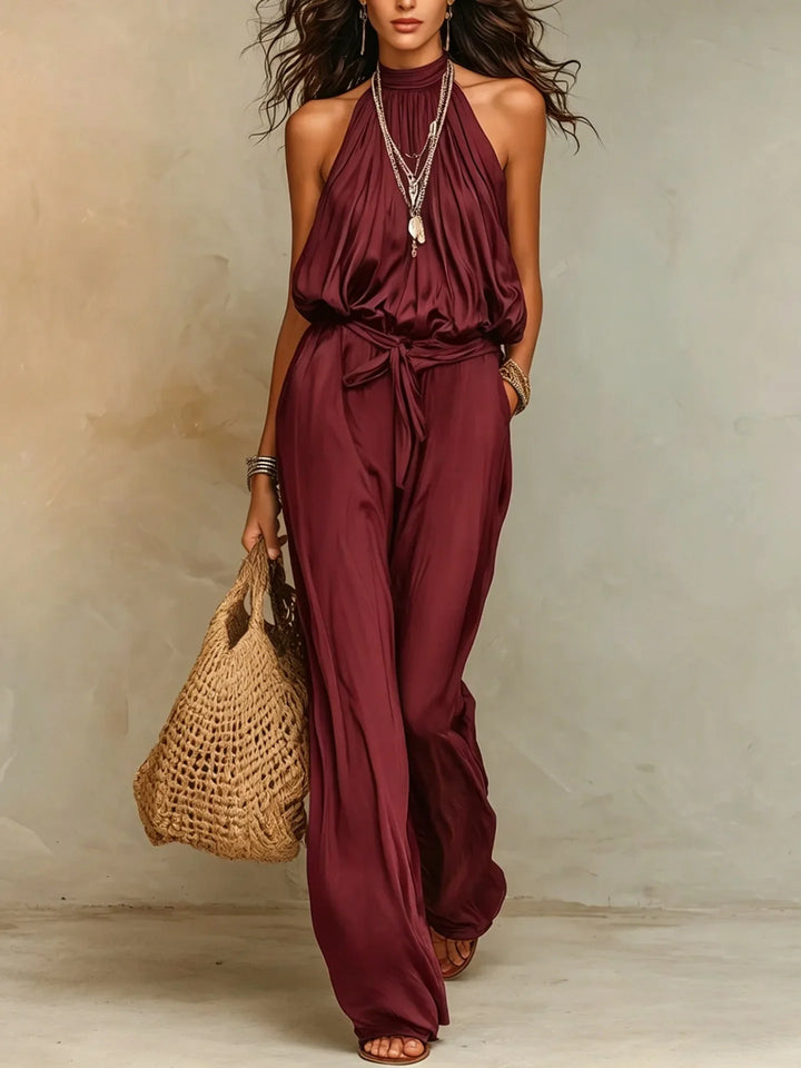 Paloma Halter Wide Leg Jumpsuit