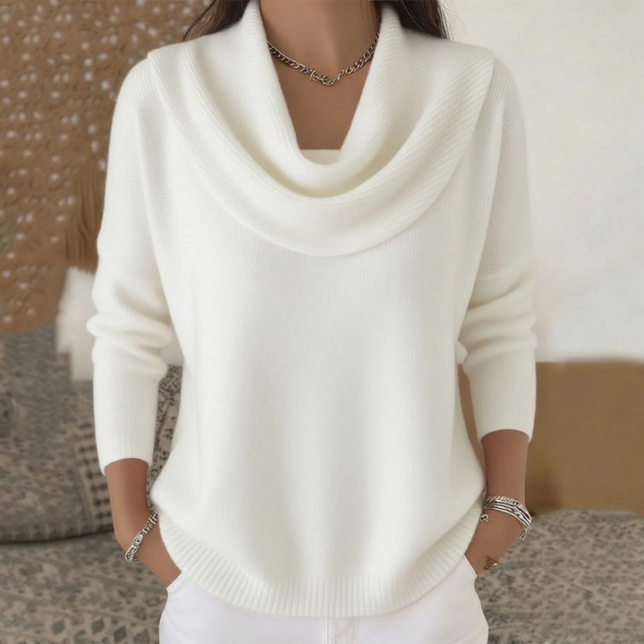 Emely Cowl Neck Knit Sweater