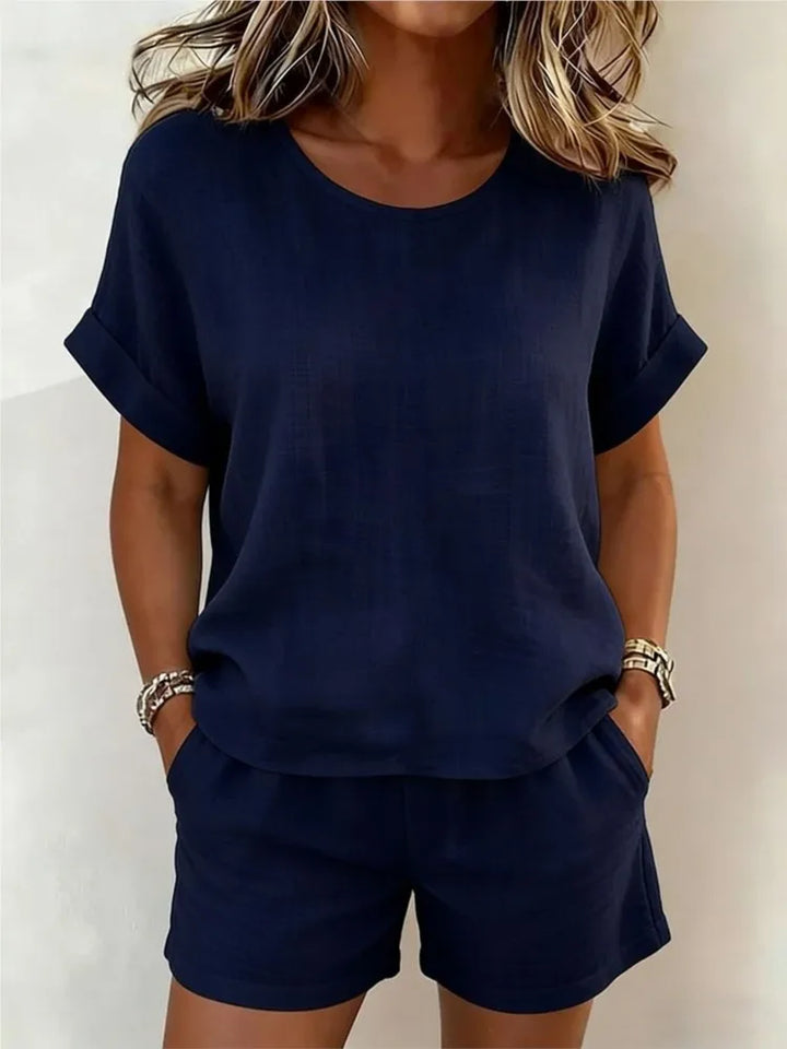 Britney Casual Two-Piece Shorts Set