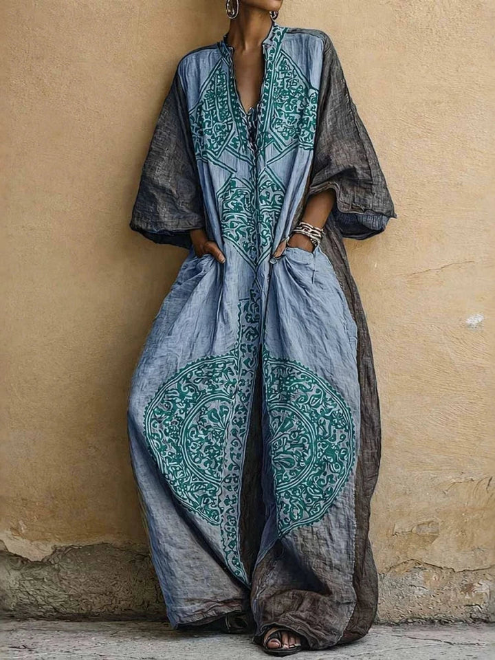 Daphne Bohemian Geometric Print Jumpsuit