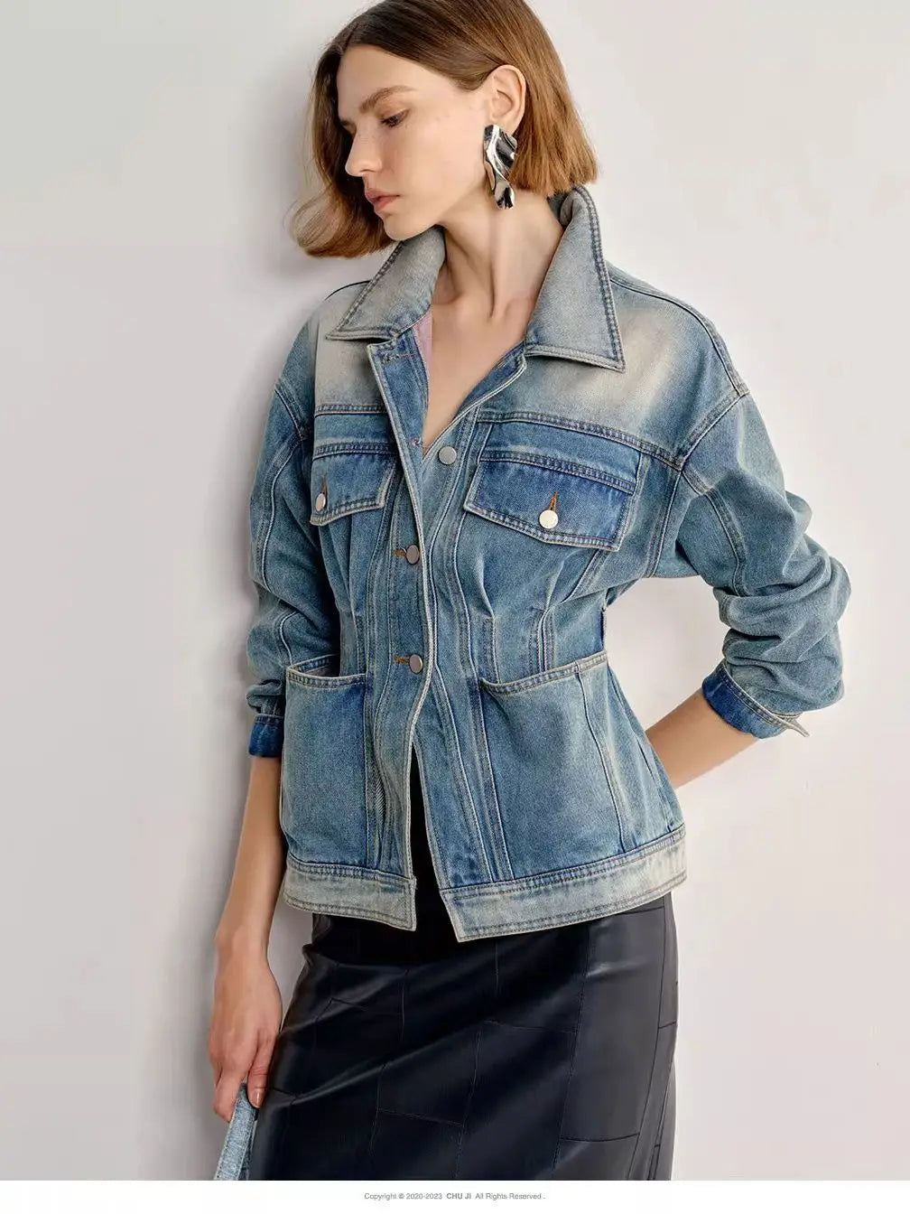Fiona Washed Denim Jacket